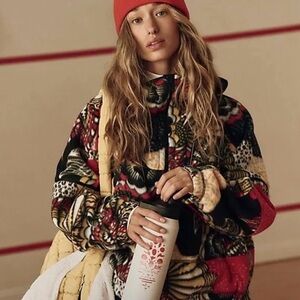 FP Movement by Free People Wild and Free Multicolor Teddy Jacket